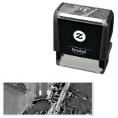 Motorrad-Retro-Geschenk Permastempel (Beispiel)
