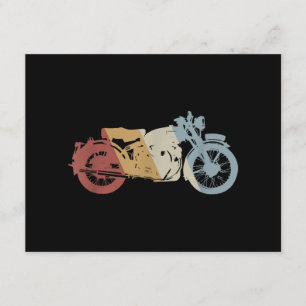 Motorrad Retro-Stil Vintage Begleitkarte