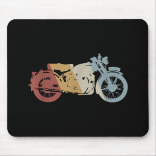 Motorrad Retro-Stil Vintage Mousepad