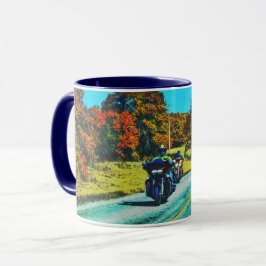 Motorrad-Rider Road Trip Art Tasse