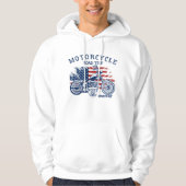 Motorrad-Roadtrip Route 66 Sturgis oder Pleite Hoodie (Vorderseite)
