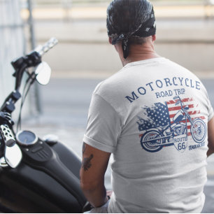 Motorrad-Roadtrip Route 66 Sturgis oder Pleite T-Shirt