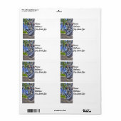 Motorrad-Rücksendeadressen-Aufkleber (Vorne)