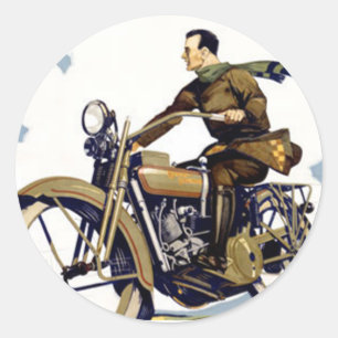 Motorrad Runder Aufkleber