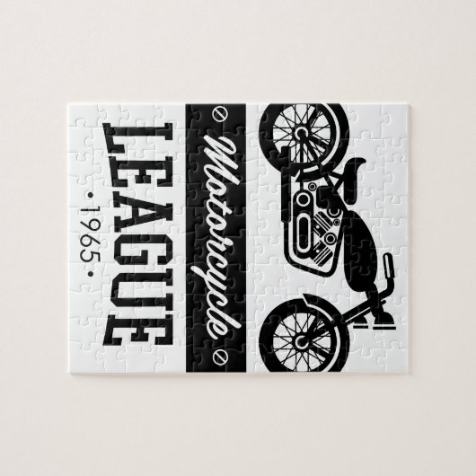 Motorrad-Sammlungslogos Puzzle (Horizontal)