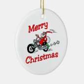 Motorrad Sankt Keramik Ornament (Rechts)