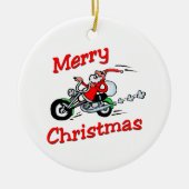 Motorrad Sankt Keramik Ornament (Vorne)