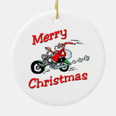 Motorrad Sankt Keramik Ornament (Hinten)