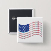 Motorrad-Schattenflagge Button (Vorne & Hinten)