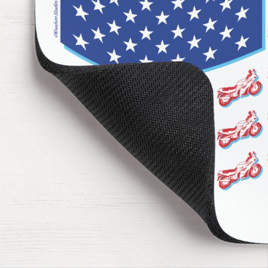 Motorrad-Schattenflagge Mousepad (Ecke)