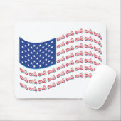 Motorrad-Schattenflagge Mousepad (Mit Mouse)