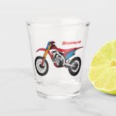 Motorrad Schnapsglas (Vorderseite)