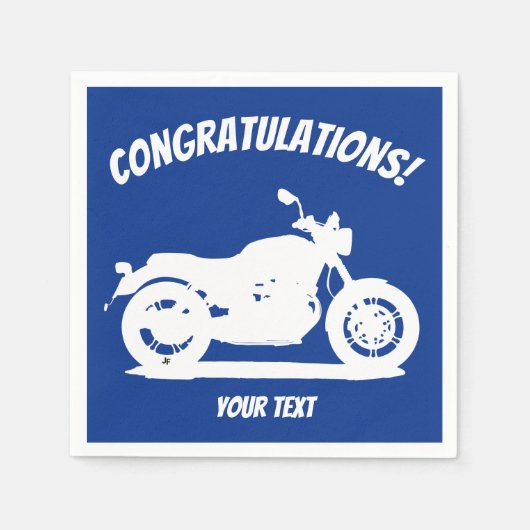 Motorrad Serviette (Vorderseite)