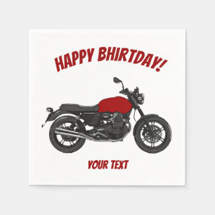 Motorrad Serviette