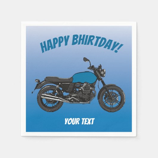 Motorrad Serviette (Vorderseite)