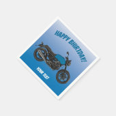 Motorrad Serviette (Ecke)