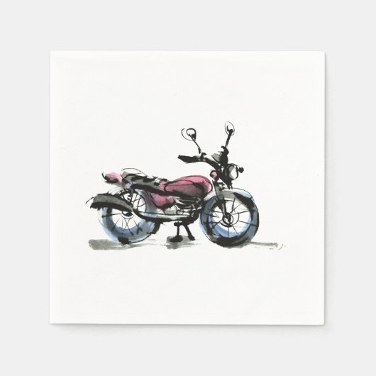 Motorrad Serviette (Vorderseite)