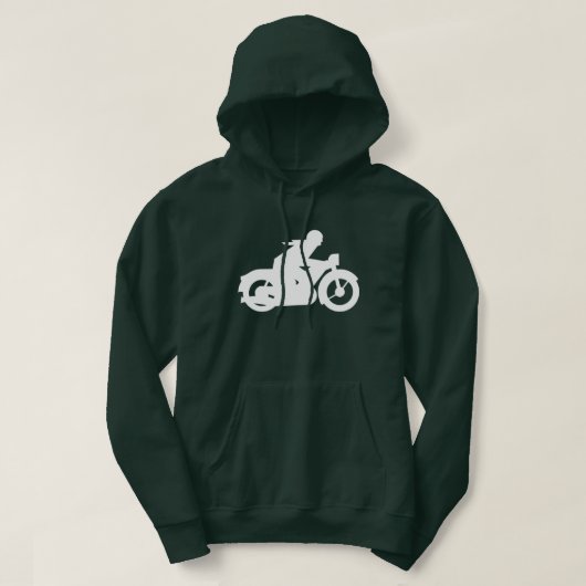 Motorrad-Silhouette Hoodie (Design vorne)