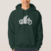 Motorrad-Silhouette Hoodie (Vorderseite)