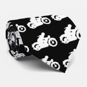 Motorrad-Silhouette Krawatte (Gerollt)