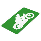 Motorrad-Silhouette Magnet (Linke Seite)