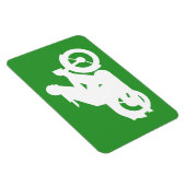 Motorrad-Silhouette Magnet (Rechte Seite)