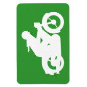 Motorrad-Silhouette Magnet (Vertikal)
