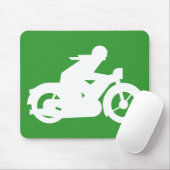 Motorrad-Silhouette Mousepad (Mit Mouse)