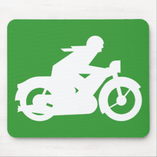 Motorrad-Silhouette Mousepad