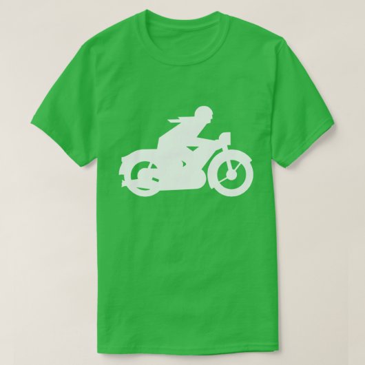 Motorrad-Silhouette T-Shirt (Design vorne)