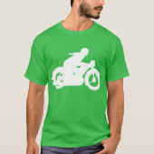 Motorrad-Silhouette T-Shirt (Vorderseite)