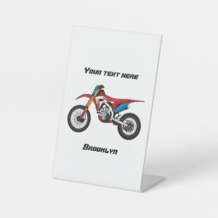 Motorrad Sockelschild