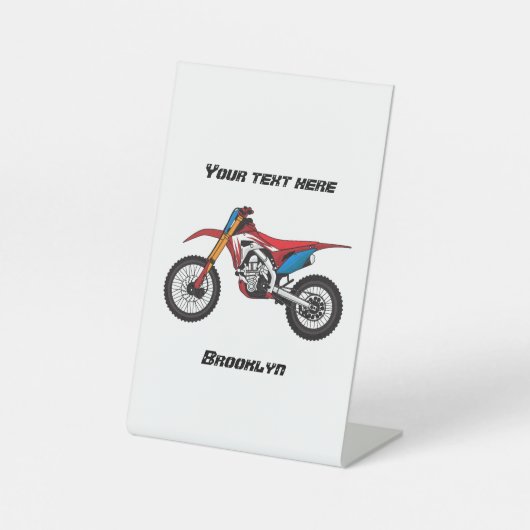 Motorrad Sockelschild (Vorderseite)