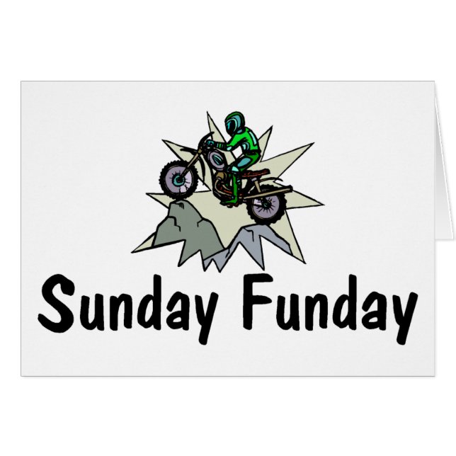 Motorrad Sonntags Funday (Vorderseite (Horizontal))