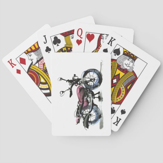Motorrad Spielkarten (Rückseite)