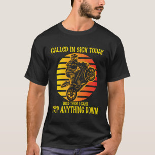 Motorrad-Sport-Rad in Sick Track Racing T-Shirt