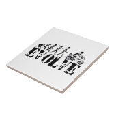 Motorrad Sportbike BewegungsEvolution trägt Kunst Fliese (Seite)