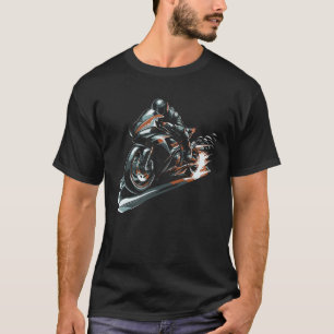 Motorrad-Sportbike-Grafik T-Shirt