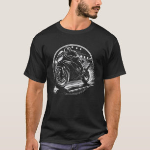 Motorrad-Sportbike-Grafik T-Shirt