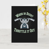 Motorrad-Sprichwort-Biker Karte (Gelbe Blume)