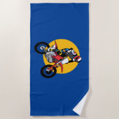 Motorrad Strandtuch (Vorderseite)