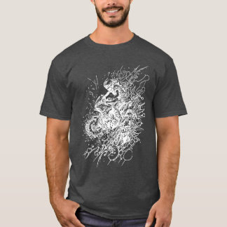 Motorrad-Straßen-Sport Vintage-Splash-Stil lustig T-Shirt