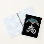 Motorrad Sunset Mountains Notizblock (Innenseite)