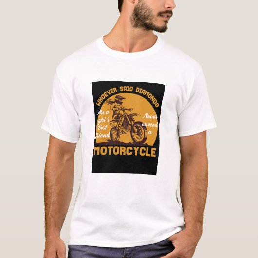 Motorrad T-Shirt Beste Freundin (Vorderseite)
