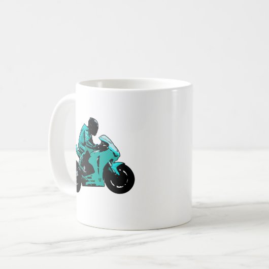Motorrad-Tasse Kaffeetasse (Vorderseite Links)