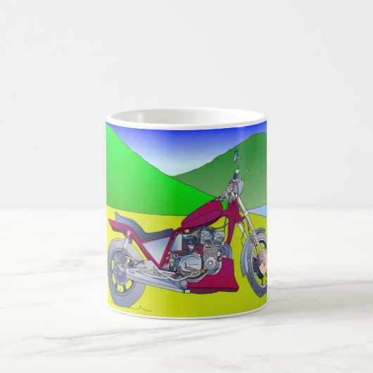 Motorrad-Tasse Kaffeetasse (Mittel)