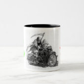 Motorrad-Tasse Zweifarbige Tasse (Mittel)