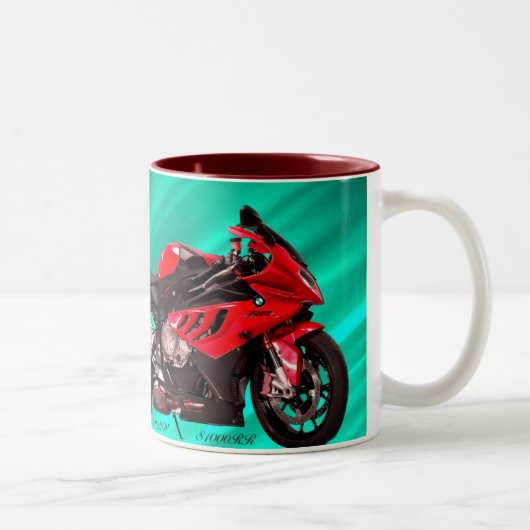 Motorrad-Tasse Zweifarbige Tasse (Rechts)