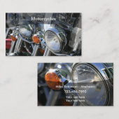 Motorrad-Theme Modern Mechanic Business Cards Visitenkarte (Vorne/Hinten)
