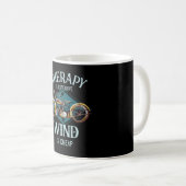 Motorrad-Therapie Wind Vintag Biker Geschenk Kaffeetasse (VorderseiteRechts)